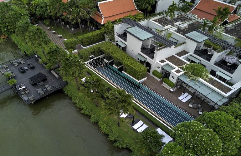 Aerial view, Siam Hotel, Bangkok