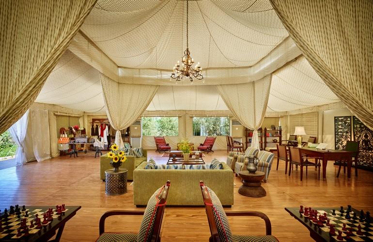 Reception tent, Chamba Camp Thiksey