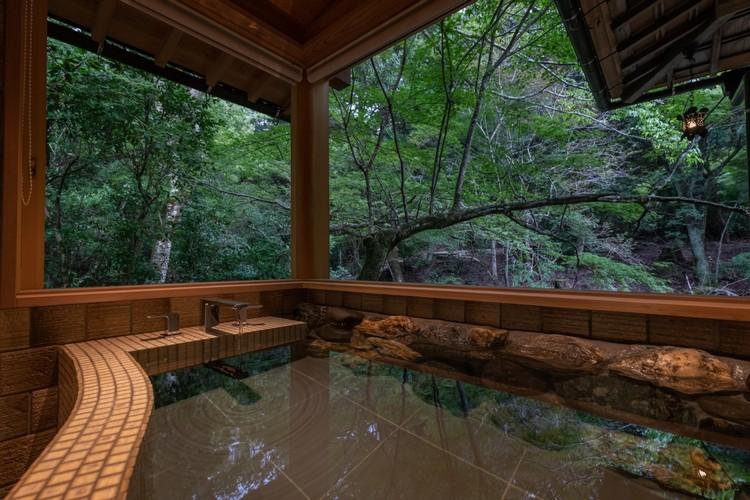 Cottage 'Senshin-tei' bathroom, Iwaso Ryokan