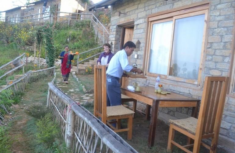 Outdoor area, Gorkha Gaun Resort
