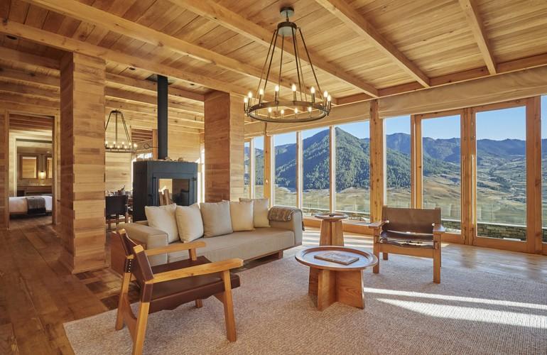 Villa Living Room, Six Senses Gangtey