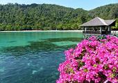 Kayaking off Gaya Island