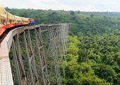 Train ride across the Gokteik Viaduct