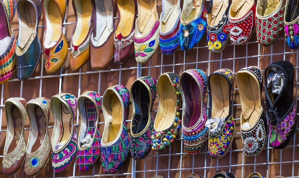 Traditional shoes at Mutrah Souq, Muscat
