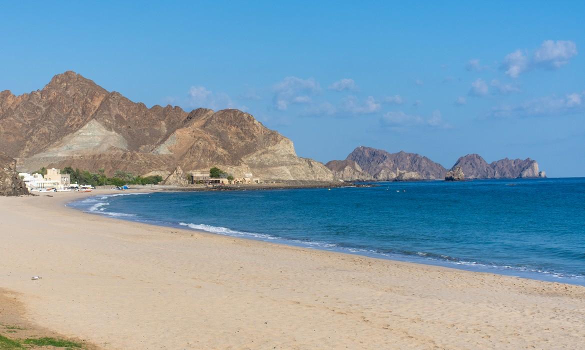 The coast of Oman near Muscat