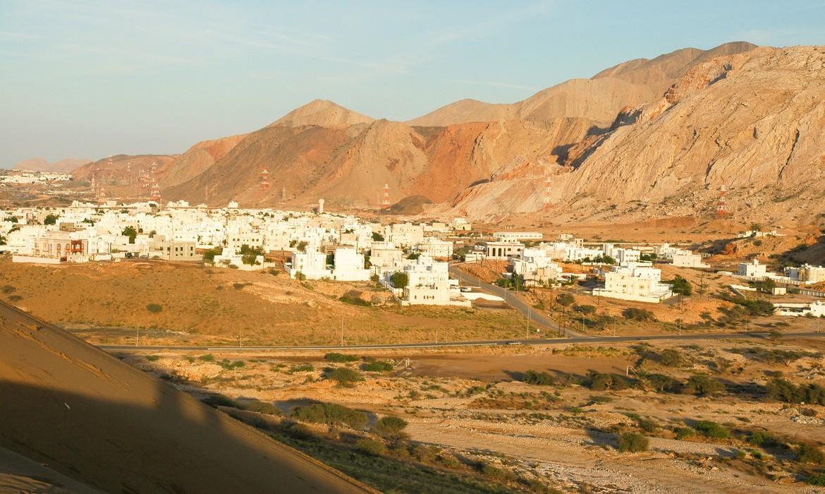 View of Bawshar mountains, Muscat
