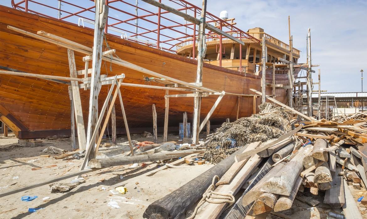 Dhow building yard, Sur