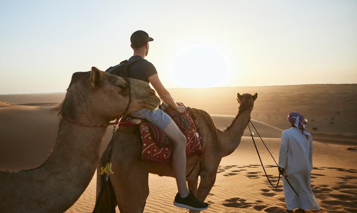 Camel riding, Wahiba Sands