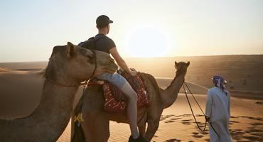 Camel-riding, Wahiba Sands