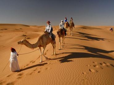 Camel riding, Wahiba Sands