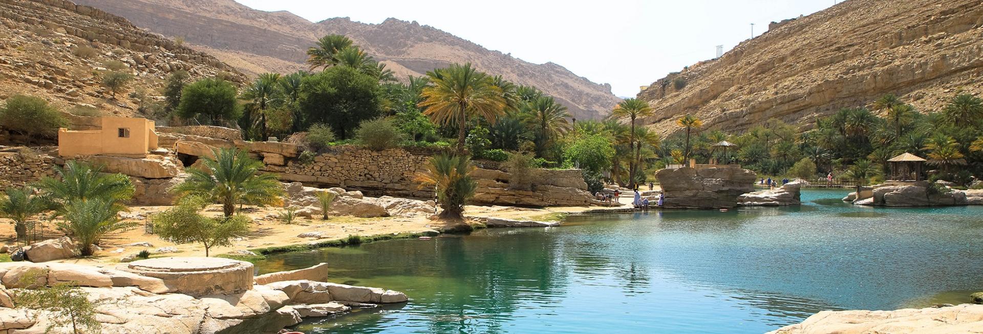 Swimming at Wadi Bani Khalid