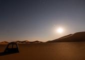 Camp overnight in the desert