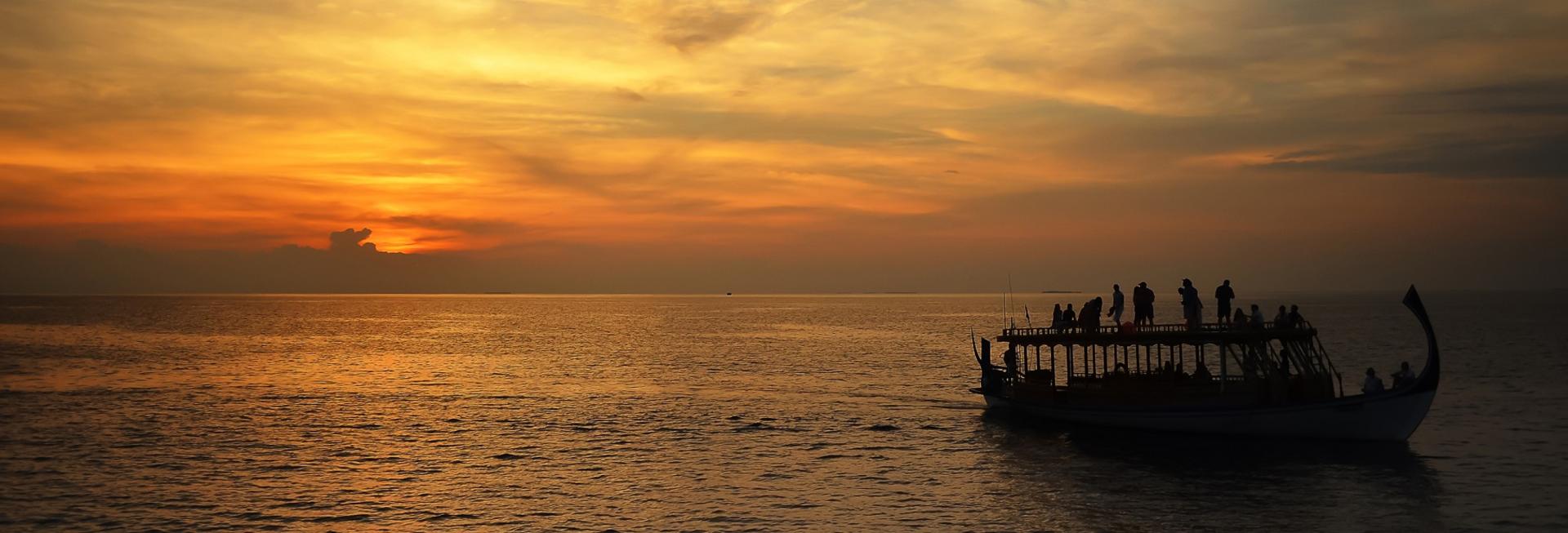 Sunset cruise, Maldives