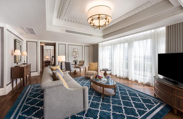 Living Room, Fullerton Suite, The Fullerton Hotel Singapore