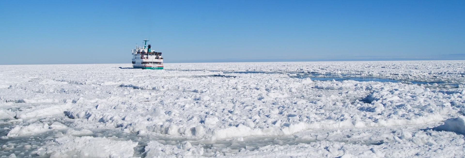 Drift ice cruise from Abashiri