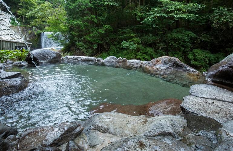 Hot spring bath, Kurokawa Onsen Okunoyu