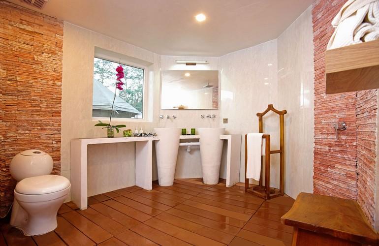 Bathroom, Canvas & Orchids