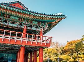 A traditional pavilion on Jeju Island