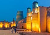 Explore Khiva's Walled City by night