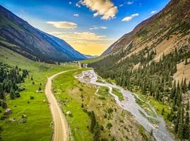 Kyrgyzstan scenery, near Issyk-Kul Lake